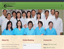 Tablet Screenshot of bethuneacupuncture.com